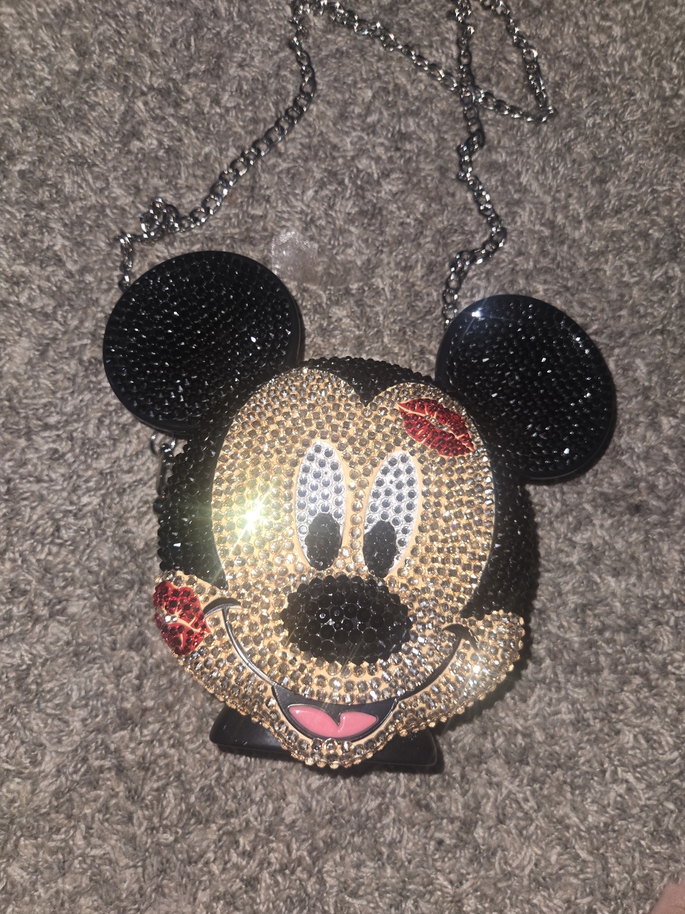 Custom MICKEY MOUSE rhinestone Purse.